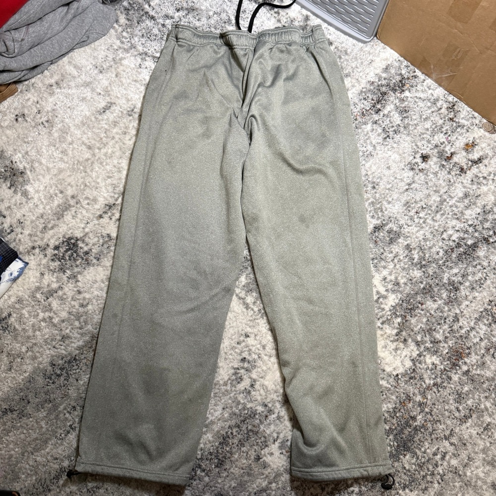 Nike Therma-FIT Mens Large Gray Fleece‎ Sweatpants Bungee Hem Joggers Stained - Picture 3 of 7